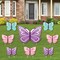 Big Dot of Happiness Beautiful Butterfly - Yard Sign and Outdoor Lawn Decorations - Floral Baby Shower or Birthday Party Yard Signs - Set of 8